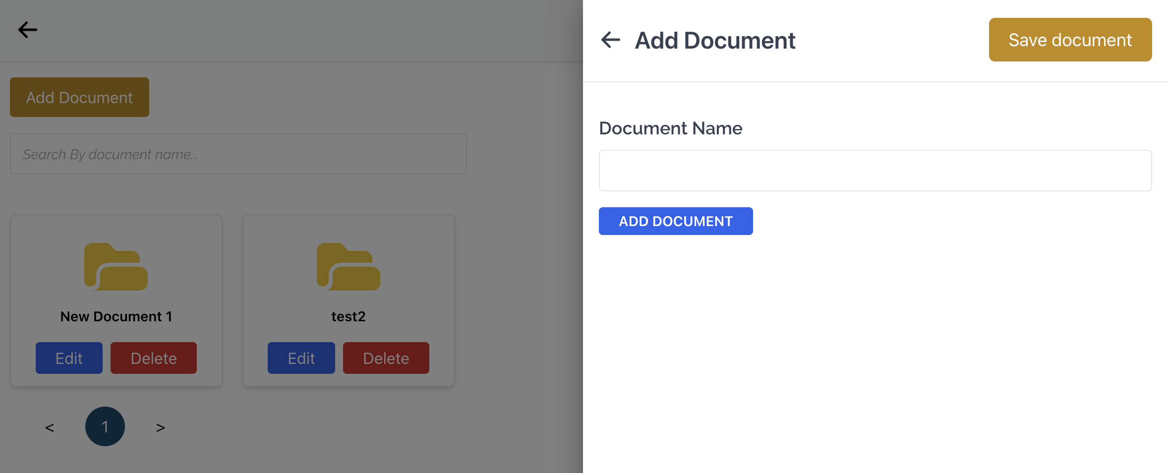 Add Documents Add Documents