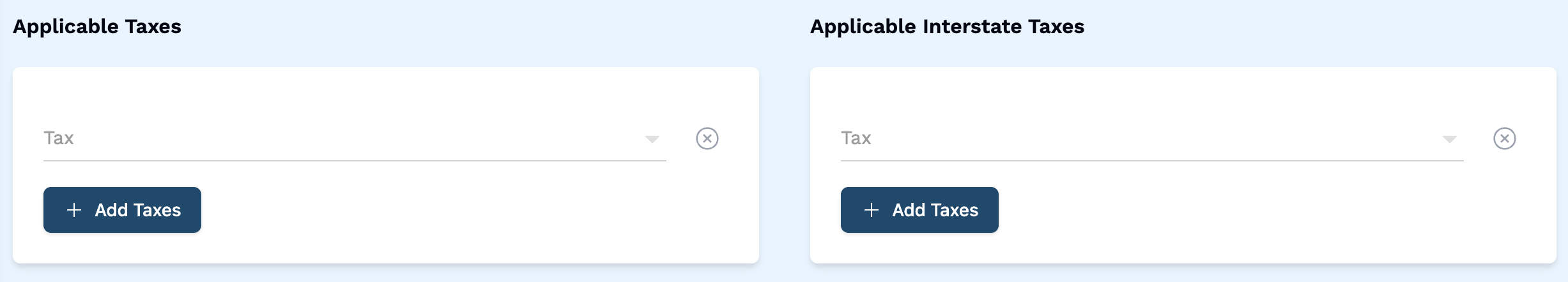 Applicable Taxes Applicable Taxes