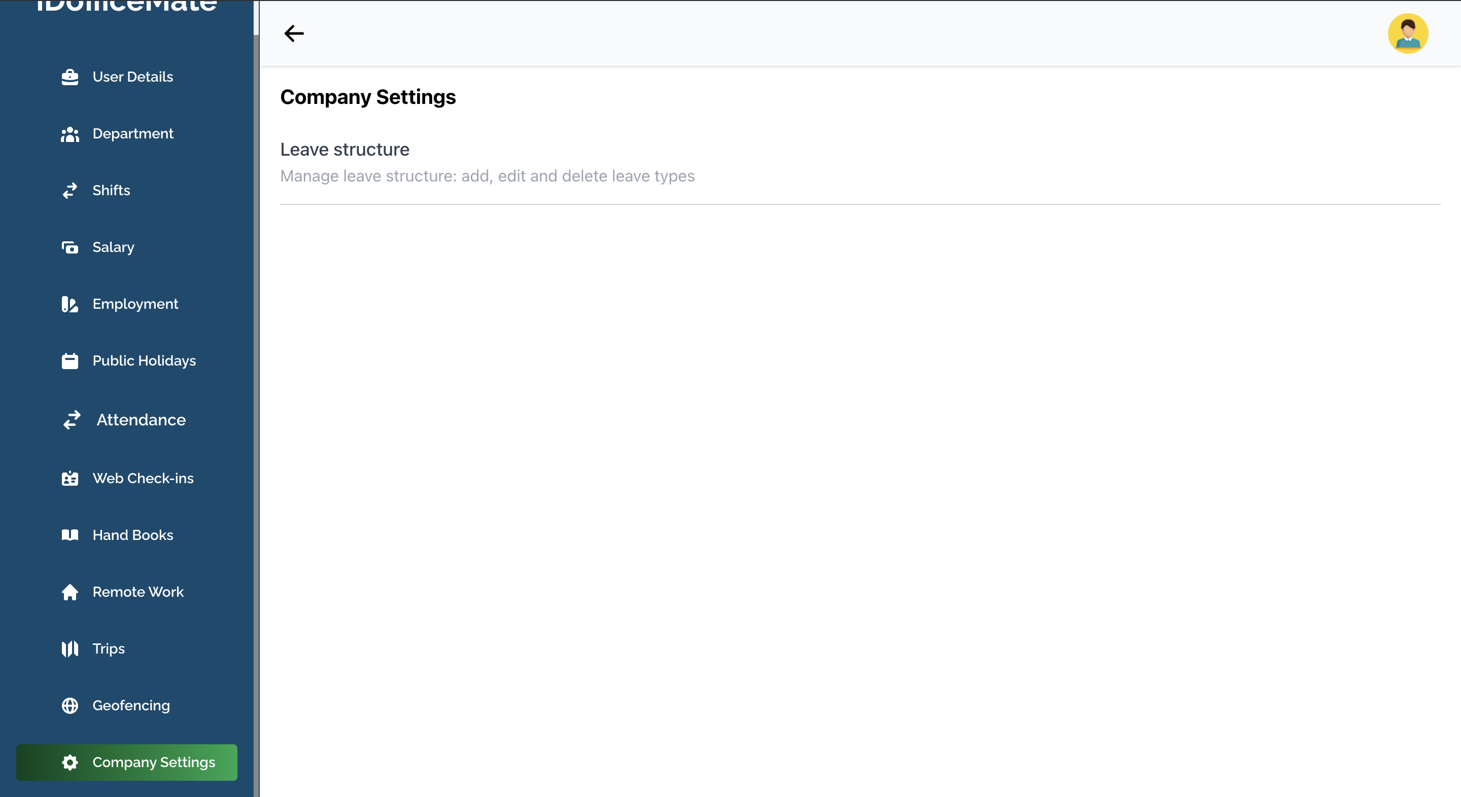 Manage Setting Manage Setting