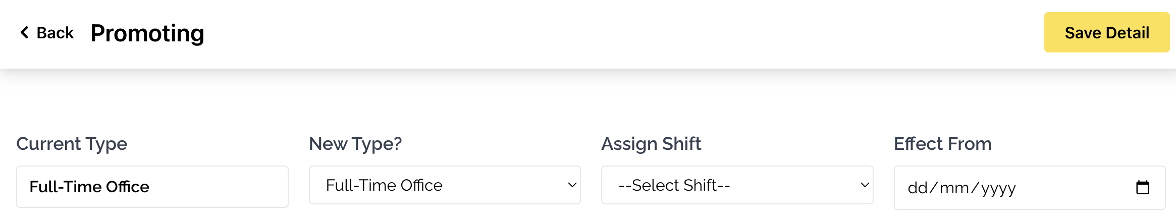 Promote/Reassign Promote/Reassign